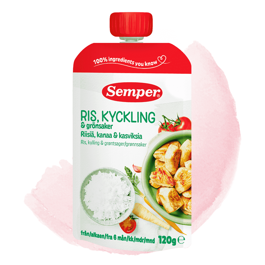 Spiseklar ris & kylling med grønnsaker